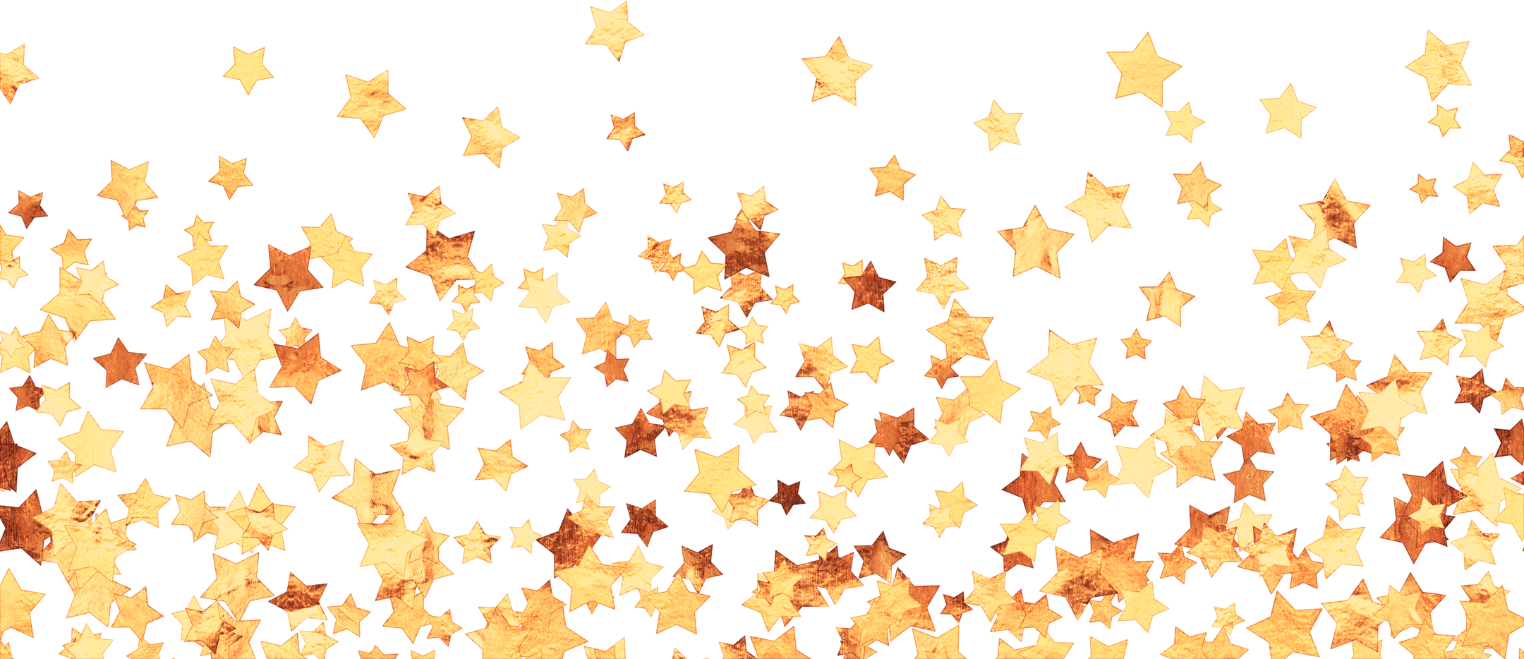 Golden Stars Cutout Background