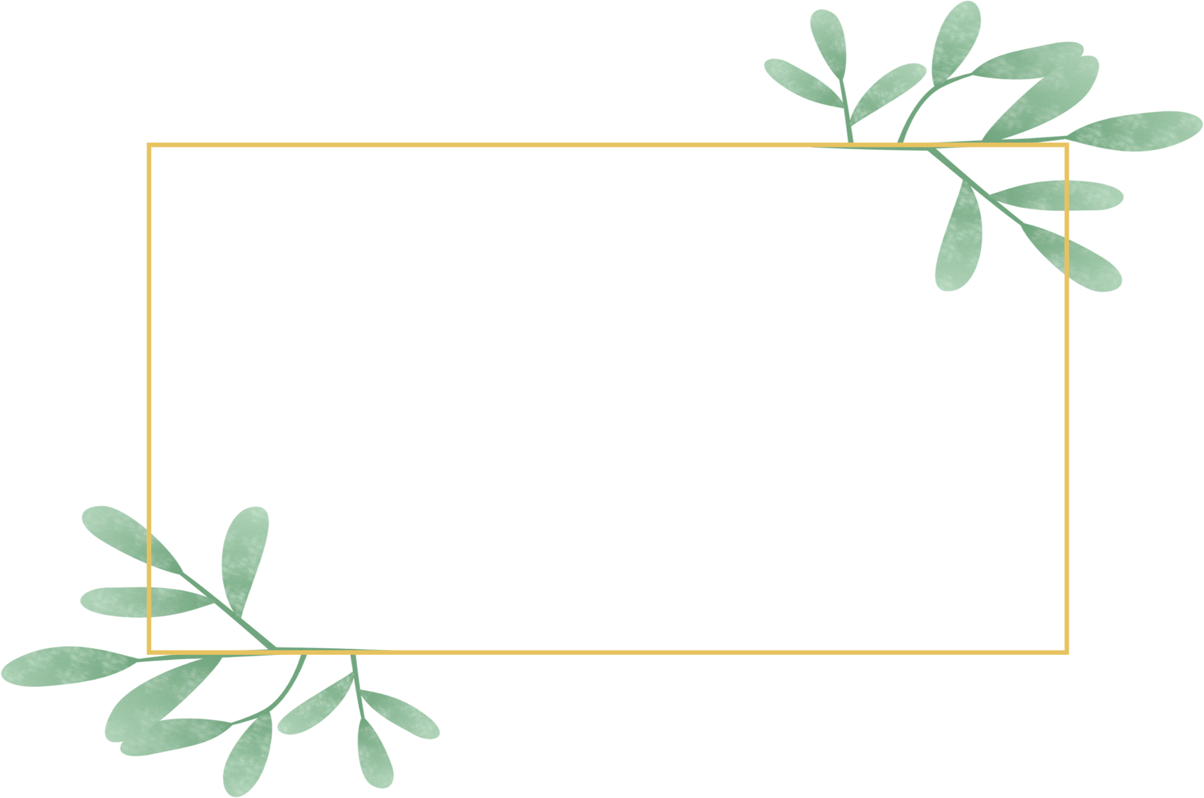 Rectangular Leafy Frame